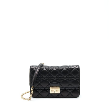 Top quality Dior Miss Top quality Dior Mini Crossbody Chain Bag Lambskin Black