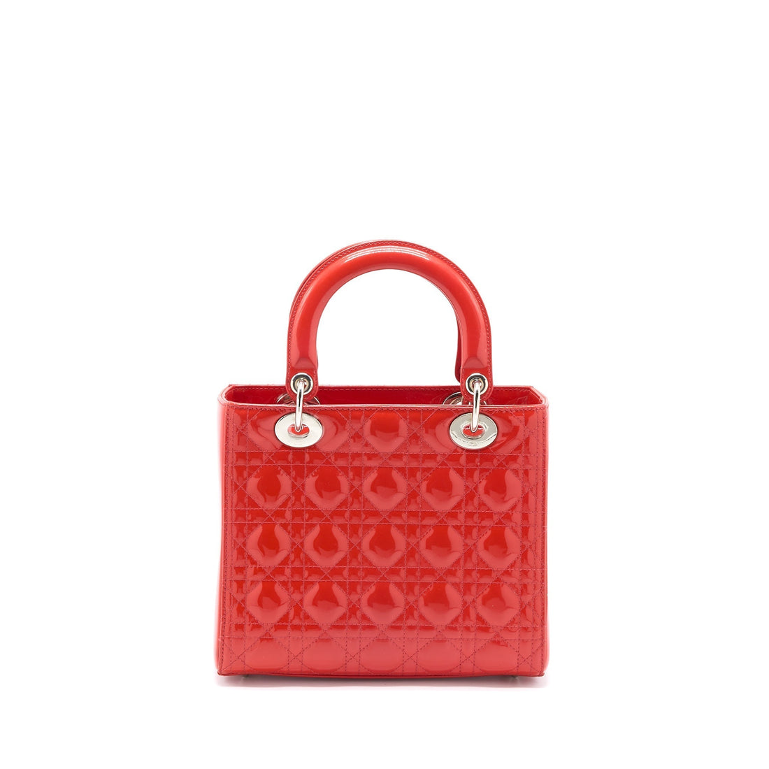 Top quality Dior Medium Lady Top quality Dior Patent Coral
