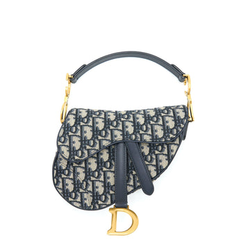 Top quality Dior Mini Saddle Blue Oblique