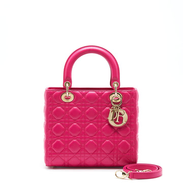 Top quality Dior Lady Top quality Dior Medium Lambskin Pink