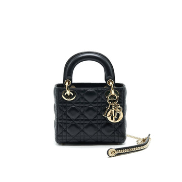 Top quality Dior mini Lady Top quality Dior Lambskin black with