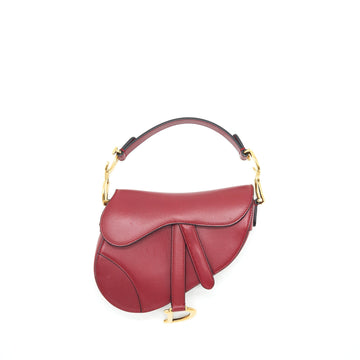 Top quality Dior Mini Top quality Dior Saddle Bag Red