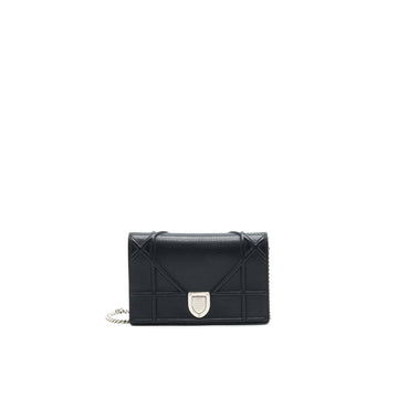 Top quality Dior Top quality Diorama Wallet on Chain Black with