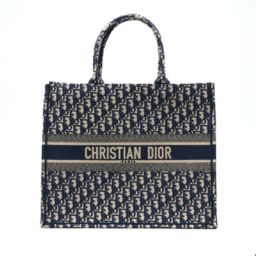Top quality Dior Large Book Tote Blue Oblique Jacquard