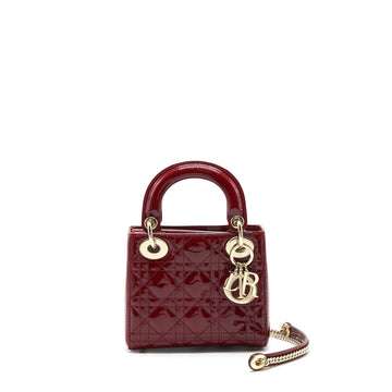 Top quality Dior lady Top quality Dior mini patent red