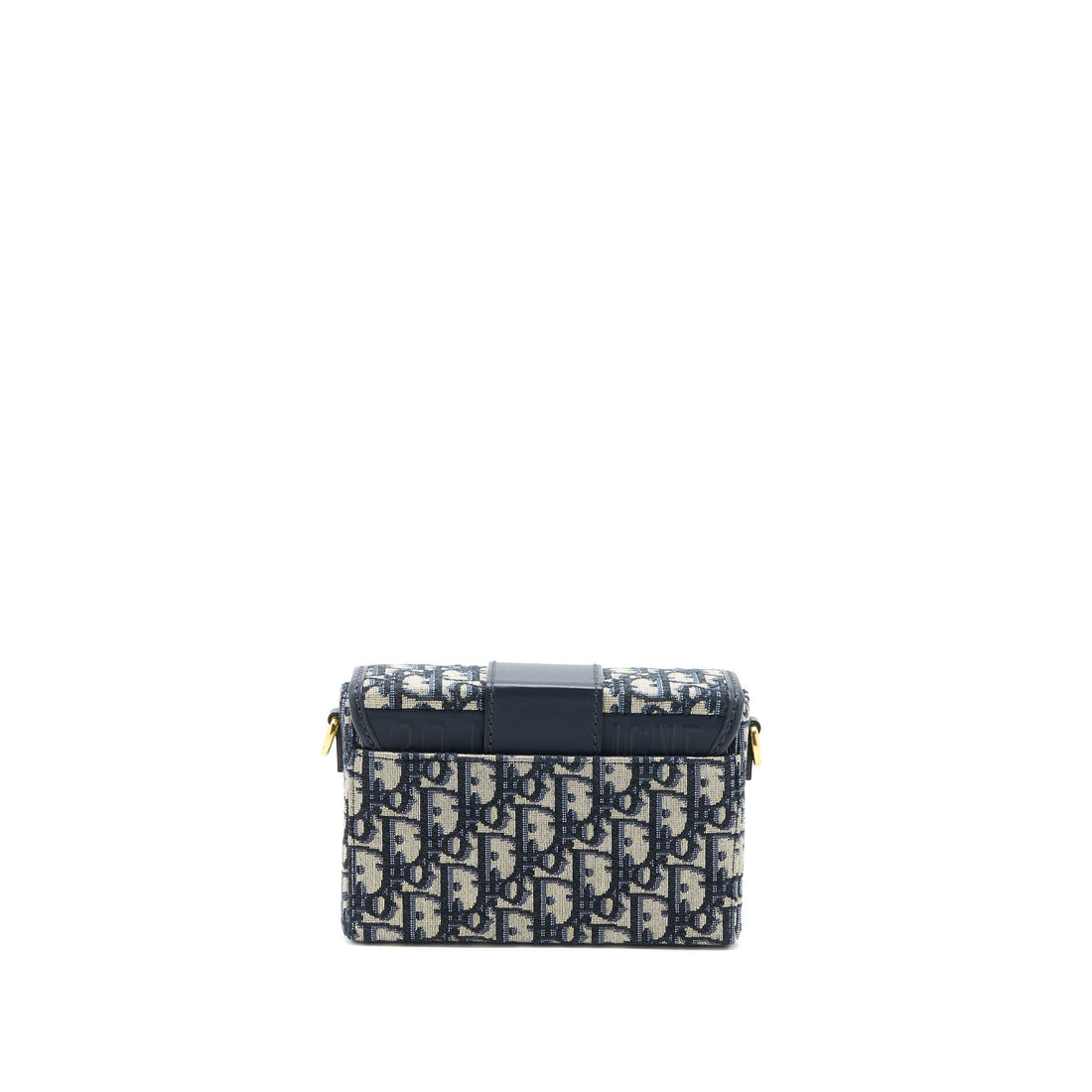 Top quality Dior 30 Montaigne Mini Box Bag Blue Oblique