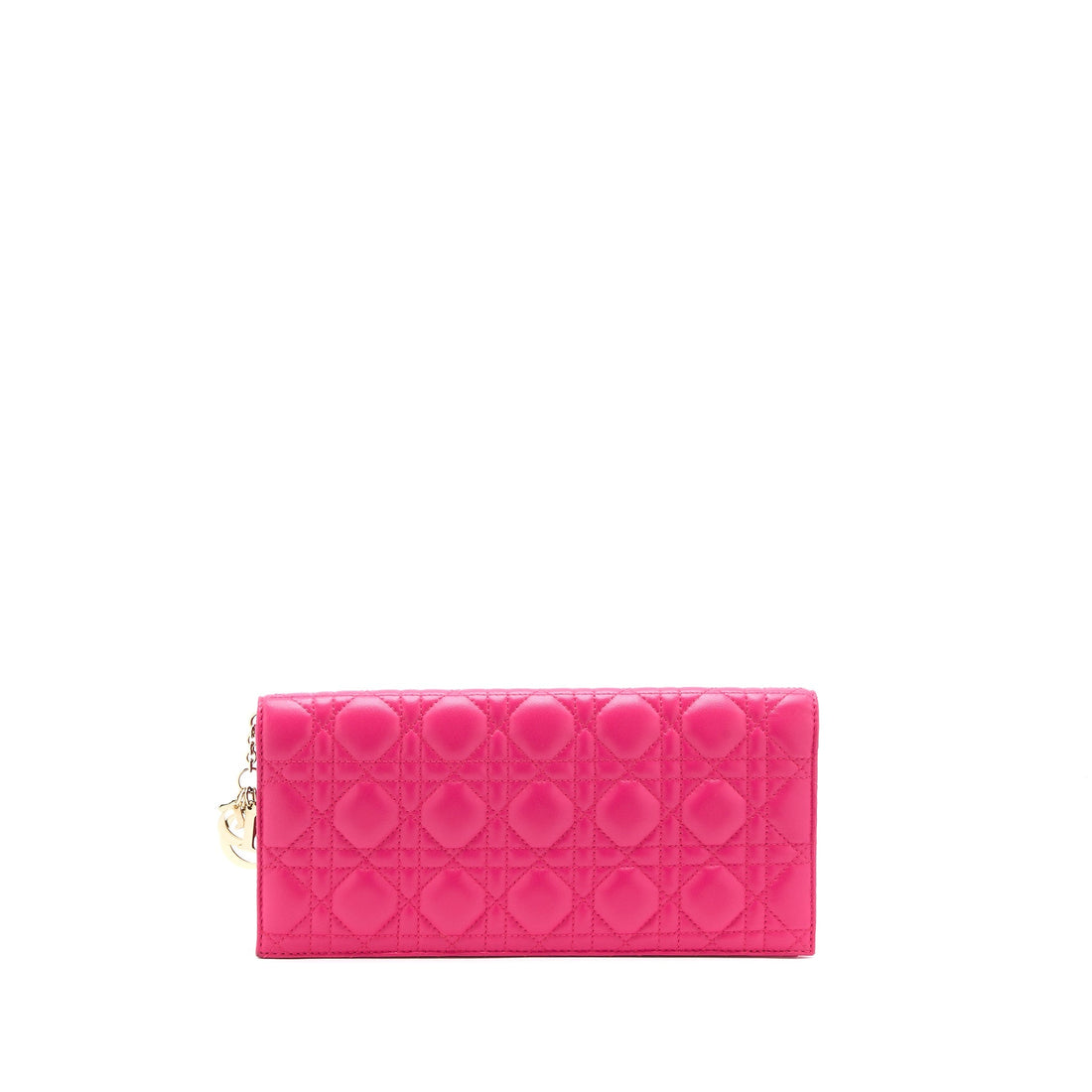 Top quality Dior Cannage Quilted Lady Top quality Dior Chain Clutch Lambskin Pink