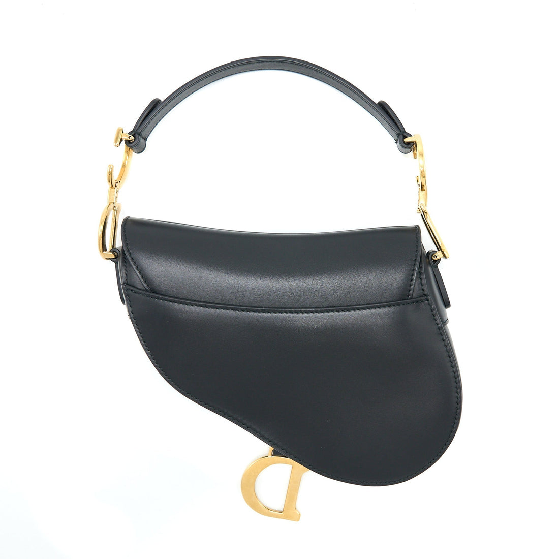 Top quality Dior Mini Saddle Bag Calfskin Black