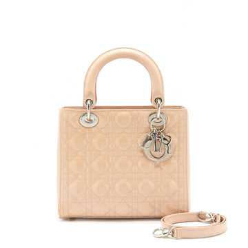 Top quality Dior Medium Lady Top quality Dior Bag Patent Light Pink