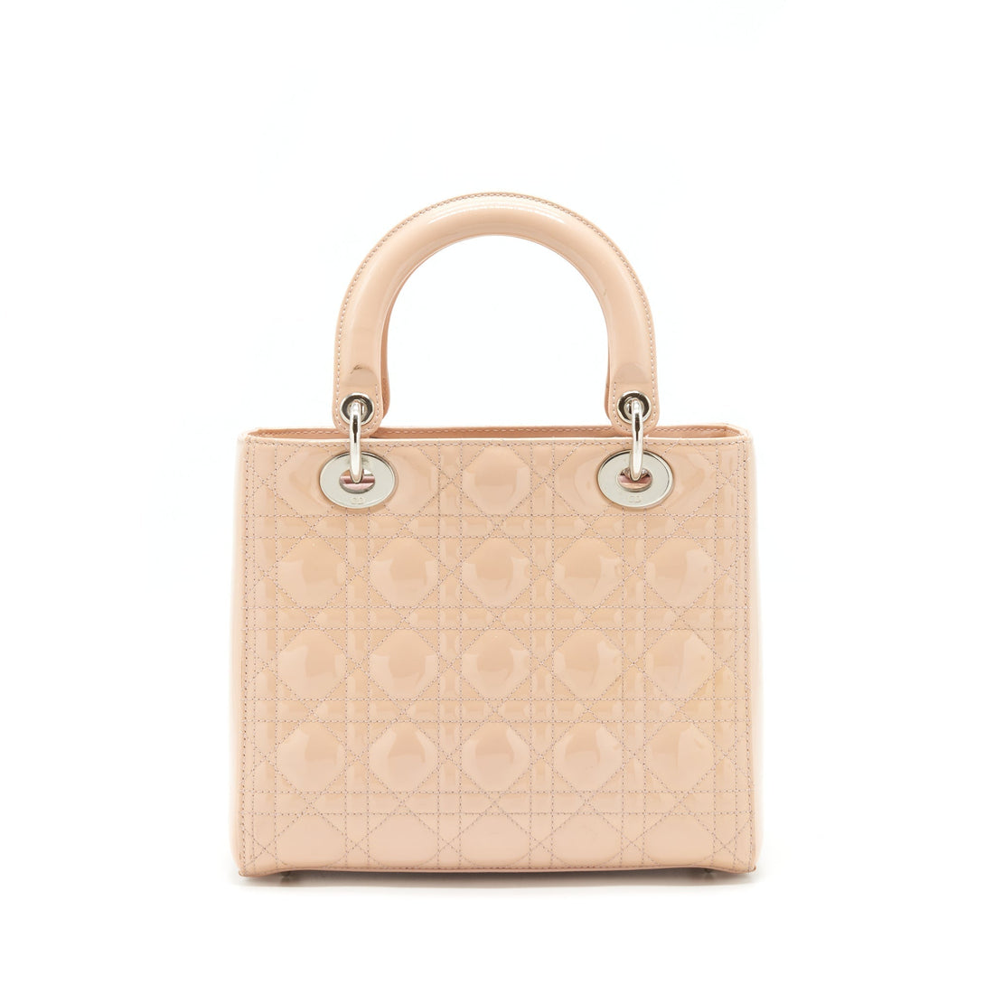 Top quality Dior Medium Lady Top quality Dior Bag Patent Light Pink