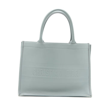 Top quality Dior Medium Book Tote Embossed Calfskin Grey