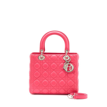 Top quality Dior Medium Lady Top quality Dior Lambskin Pink