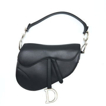 Top quality Dior Medium Saddle Bag Calfskin Black