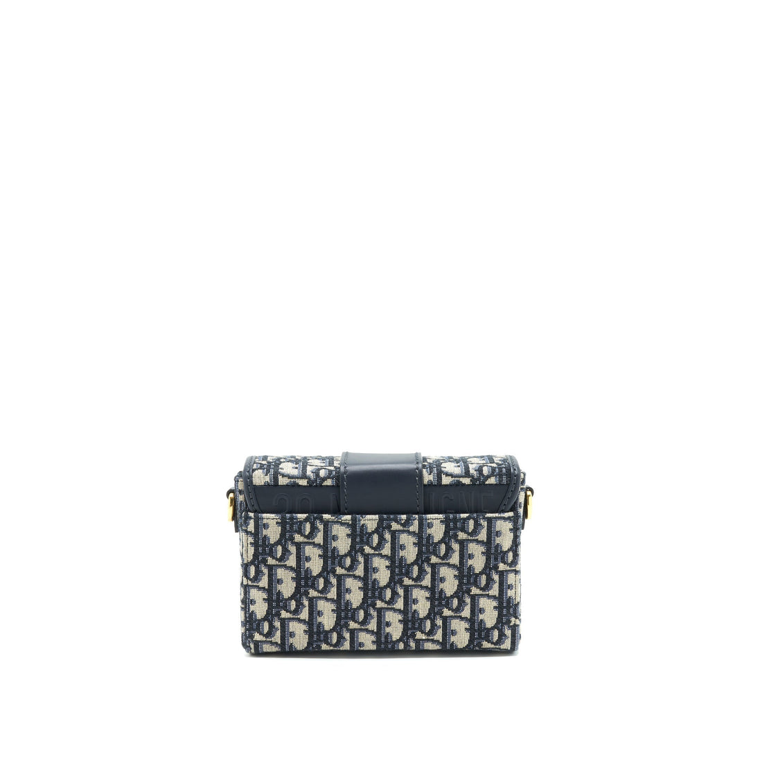 Top quality Dior Montaigne Mini Box Bag Blue Oblique