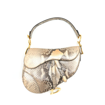Top quality Dior Python Medium Saddle Bag