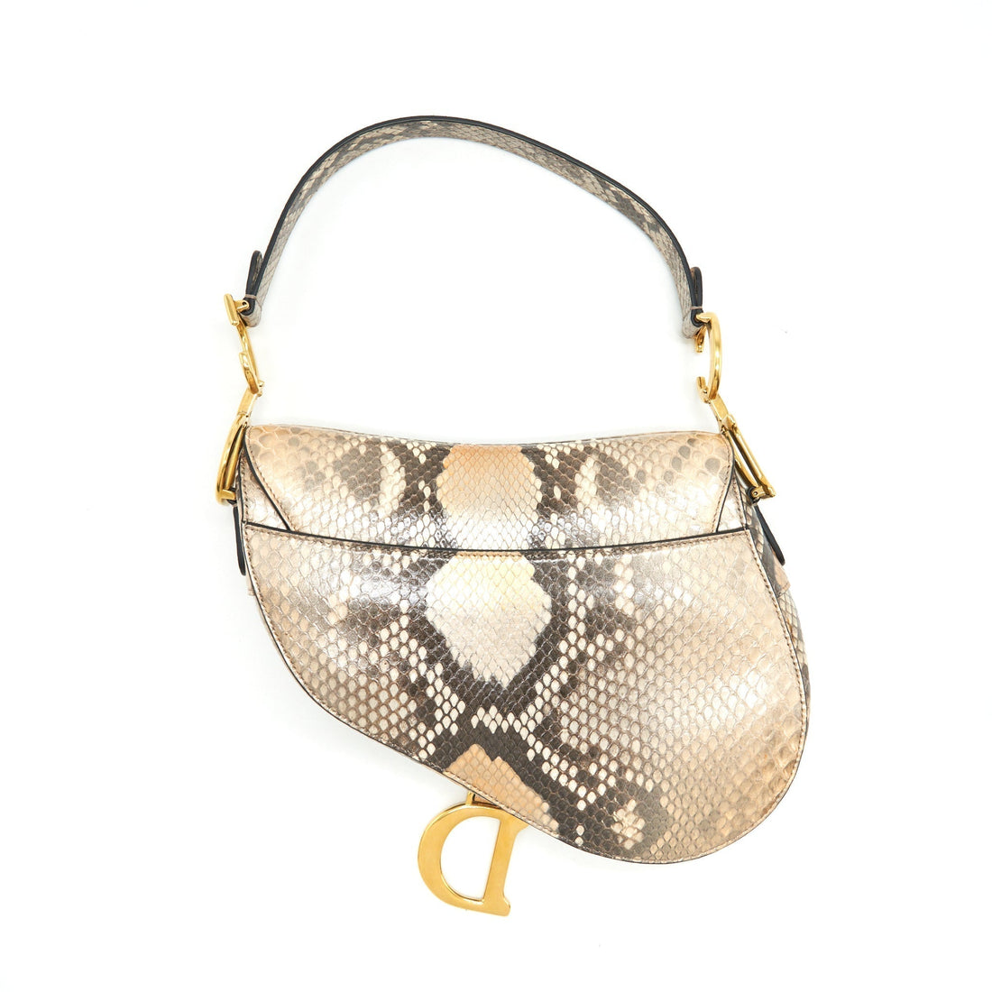 Top quality Dior Python Medium Saddle Bag