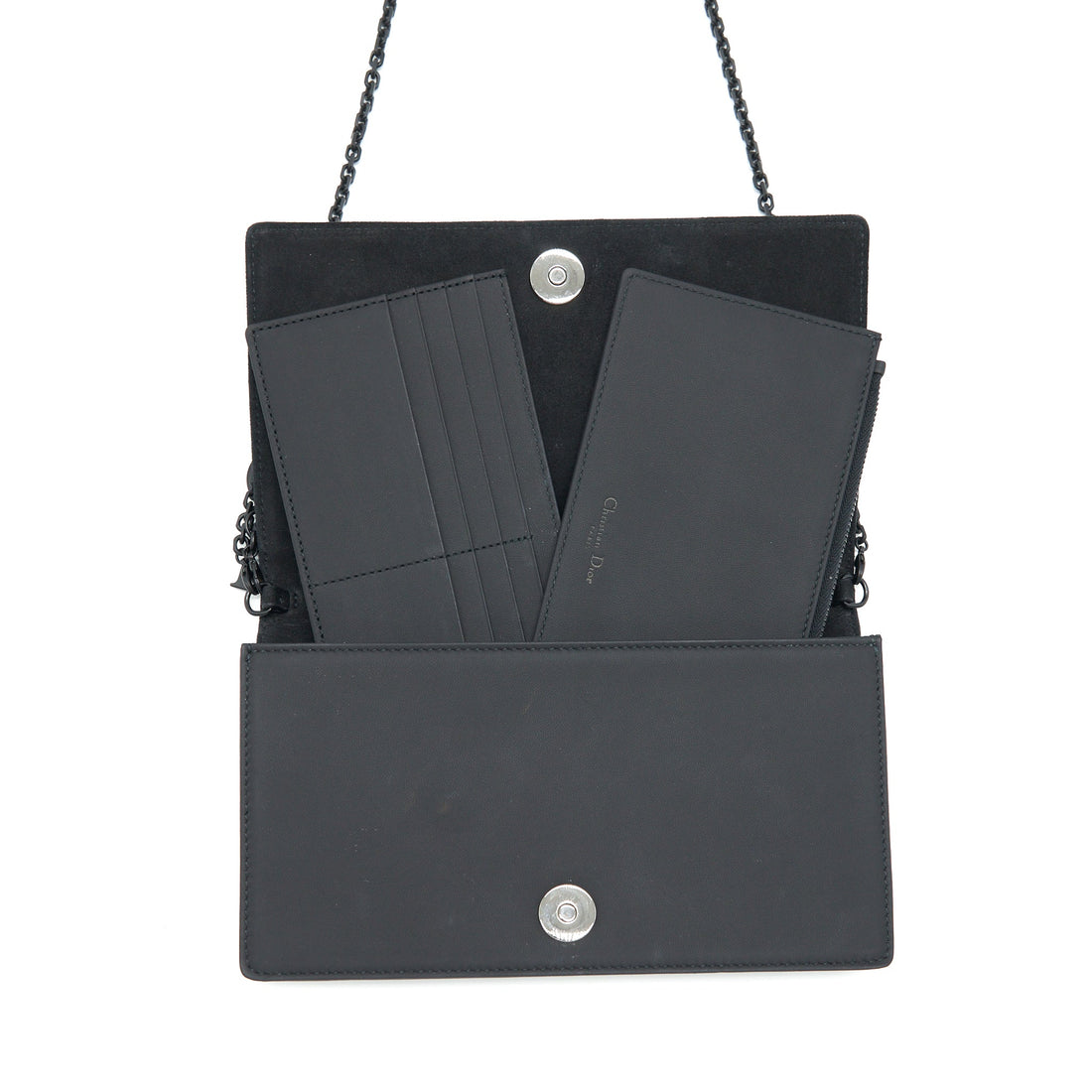 Top quality Dior Lady Top quality Dior Pouch Ultramatte Cannage Calfskin Black Hardware