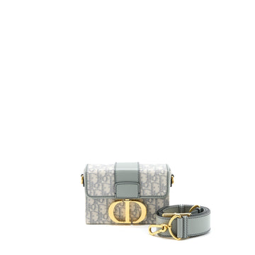 Top quality Dior 30 Montaigne Mini Box Bag Grey Oblique Jacquard