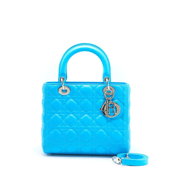 Top quality Dior Medium Lady Top quality Dior Lambskin Light Blue
