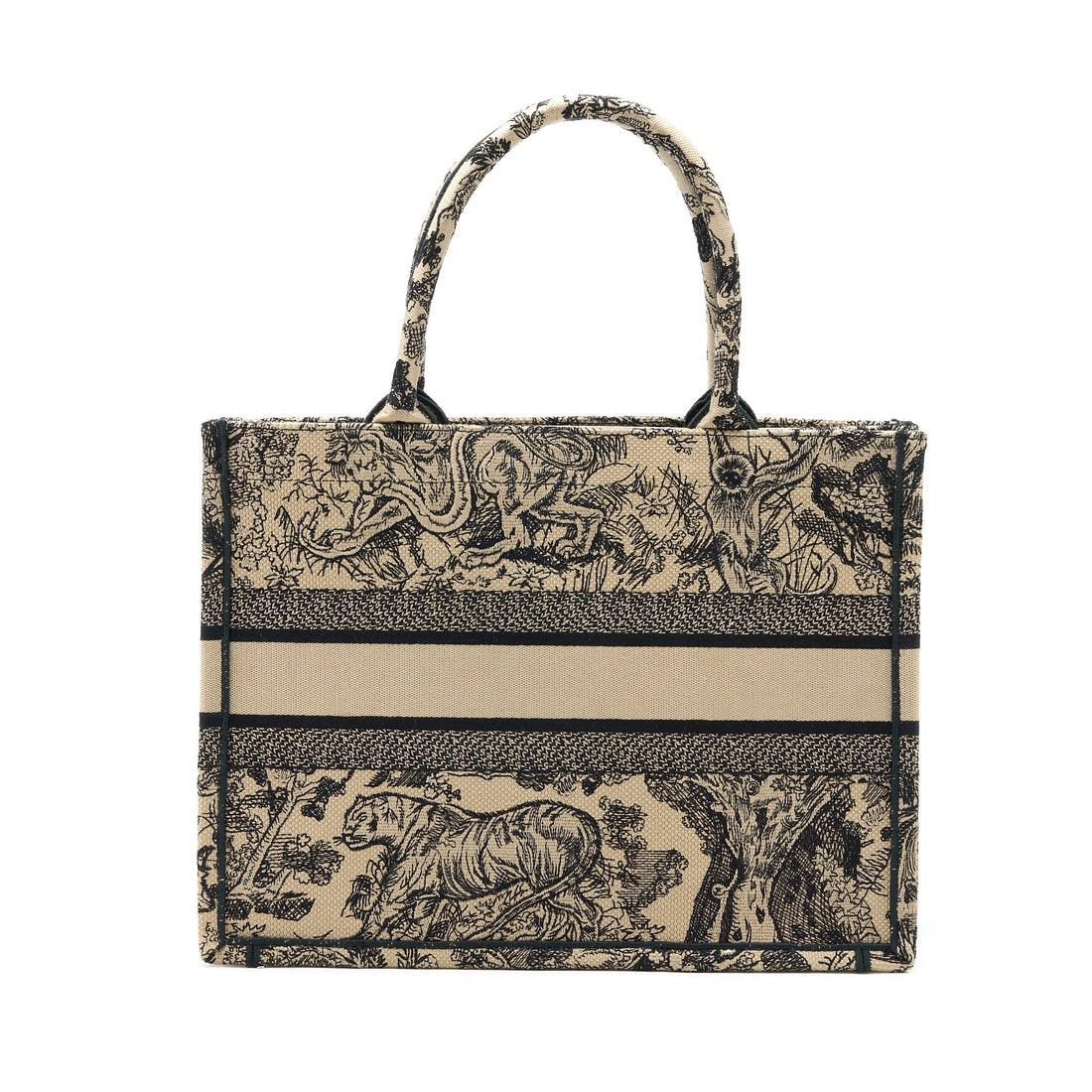 Top quality Dior Medium Top quality Dior Book Tote Toile De Joey Embroidery Beige
