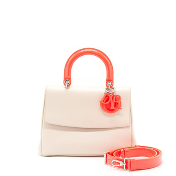 Top quality Dior Be Top quality Dior Bag Smooth Calfskin Beige / Bright Pink
