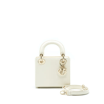 Top quality Dior Lizard Mini Lady Top quality Dior Bag White