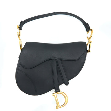 Top quality Dior Medium Saddle Bag Calfskin Black