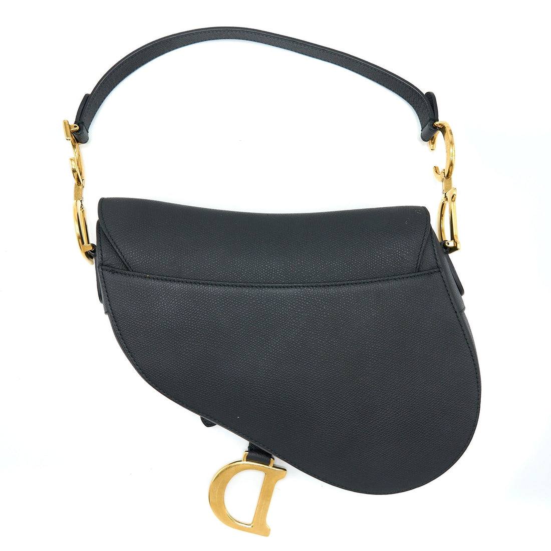 Top quality Dior Medium Saddle Bag Calfskin Black