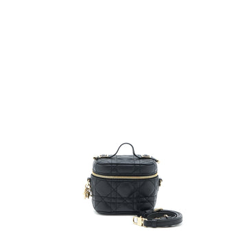 Top quality Dior Micro Lady Top quality Dior Vanity Case Lambskin Black