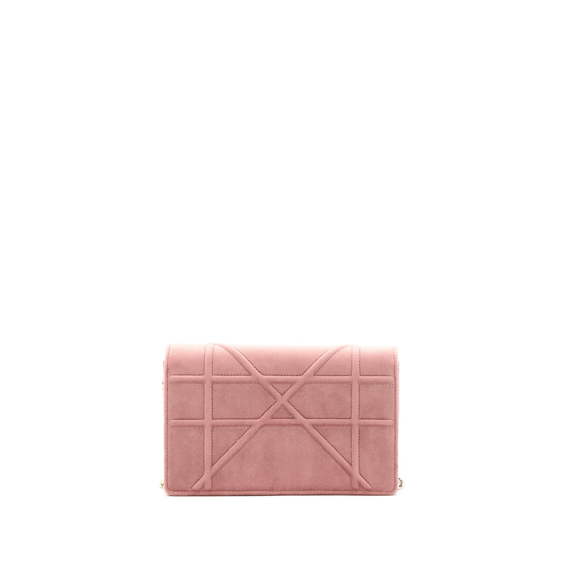 Top quality Dior Top quality Diorma Wallet On Chain Velvet Pink