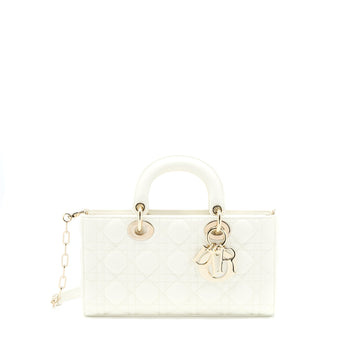 Top quality Dior Lady D-Joy Bag Latte Cannage Lambskin White