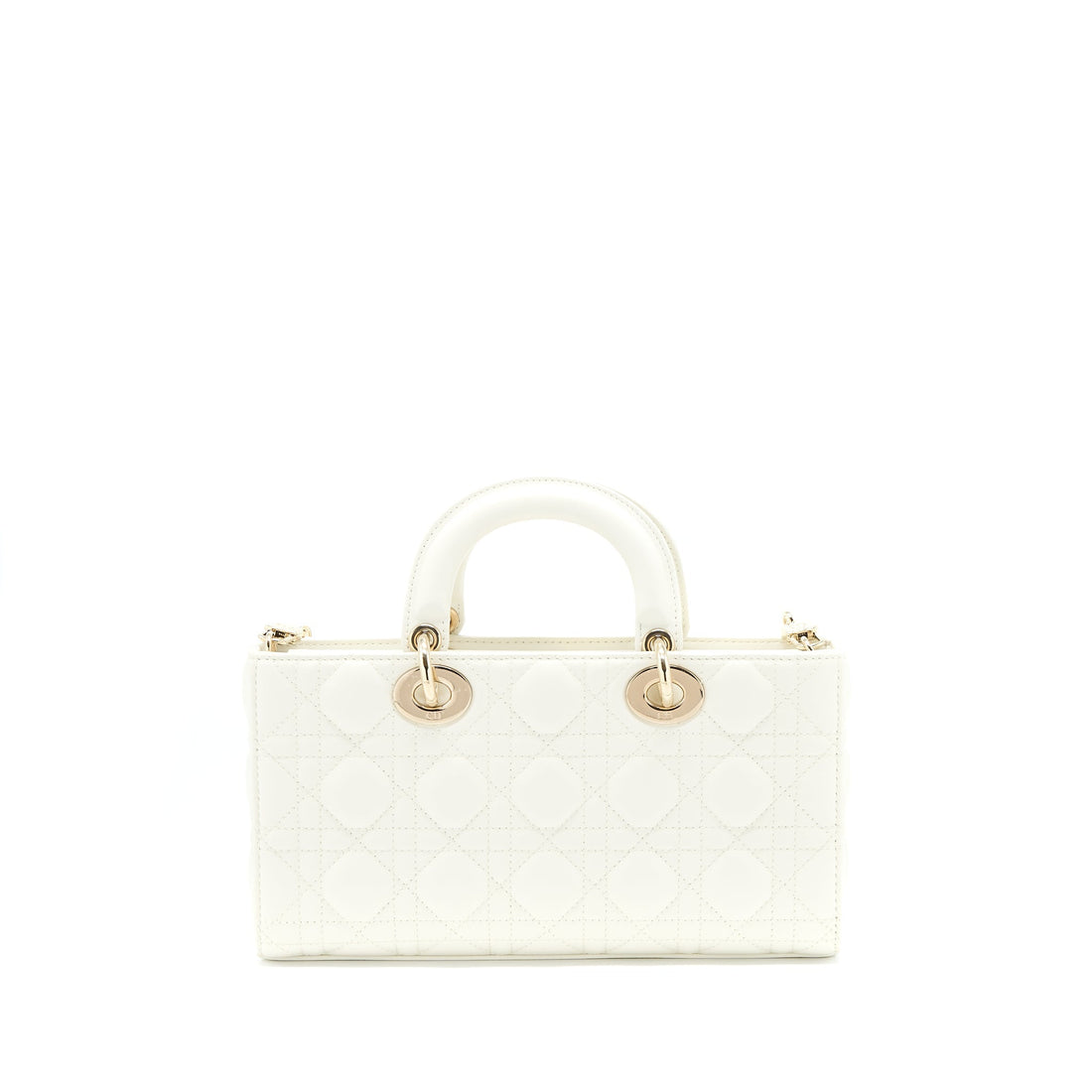 Top quality Dior Lady D-Joy Bag Latte Cannage Lambskin White