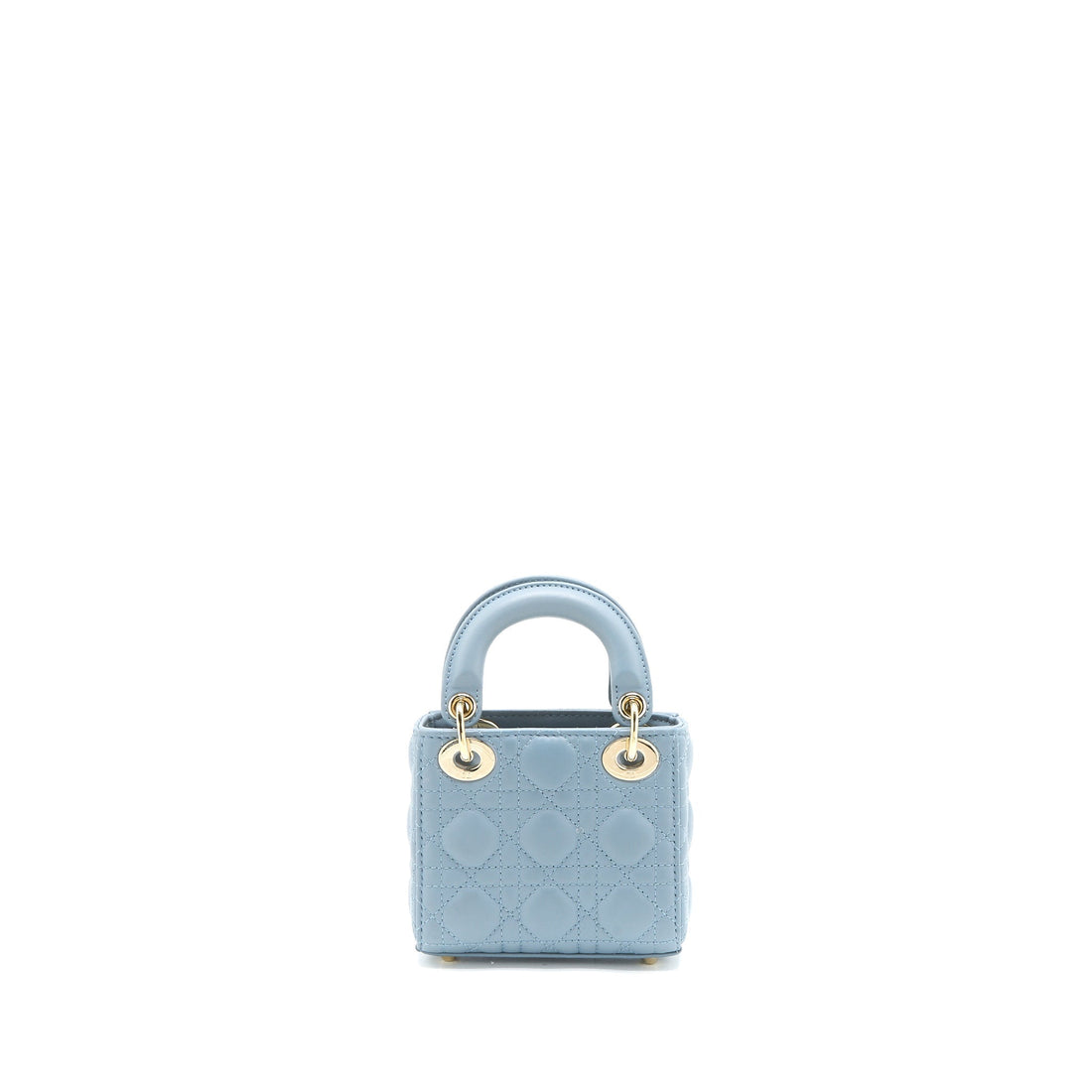 Top quality Dior Micro Lady Top quality Dior Bag Cannage Lambskin Cloud Blue