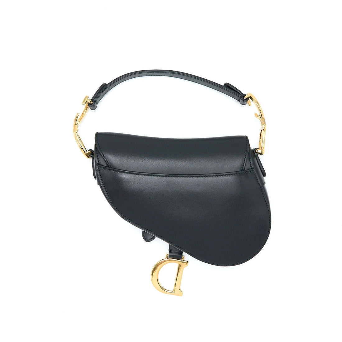 Top quality Dior Mini Saddle Bag Calfskin Black
