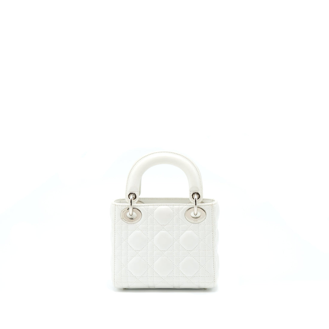 Top quality Dior Mini Lady Top quality Dior Lambskin White