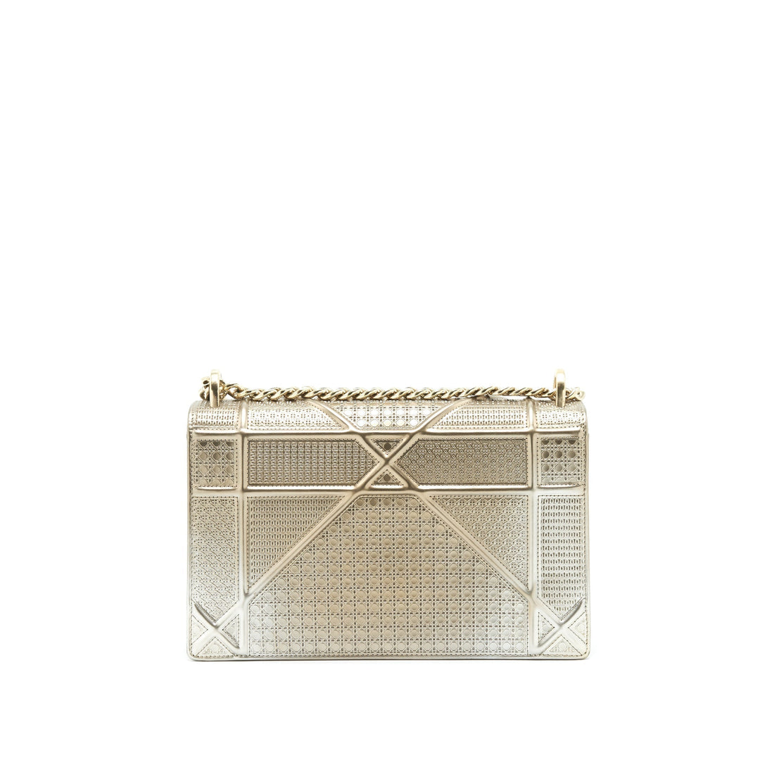 Top quality Dior Medium Top quality Diorama Metallic Light Gold With