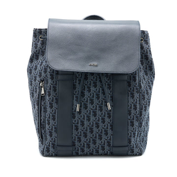 Top quality Dior Homme Backpack Oblique Jacquard Canvas/Leather Grey