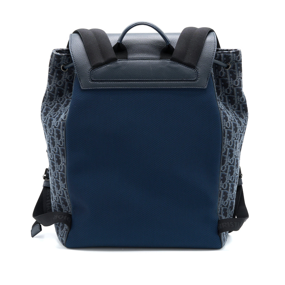 Top quality Dior Homme Backpack Oblique Jacquard Canvas/Leather Grey