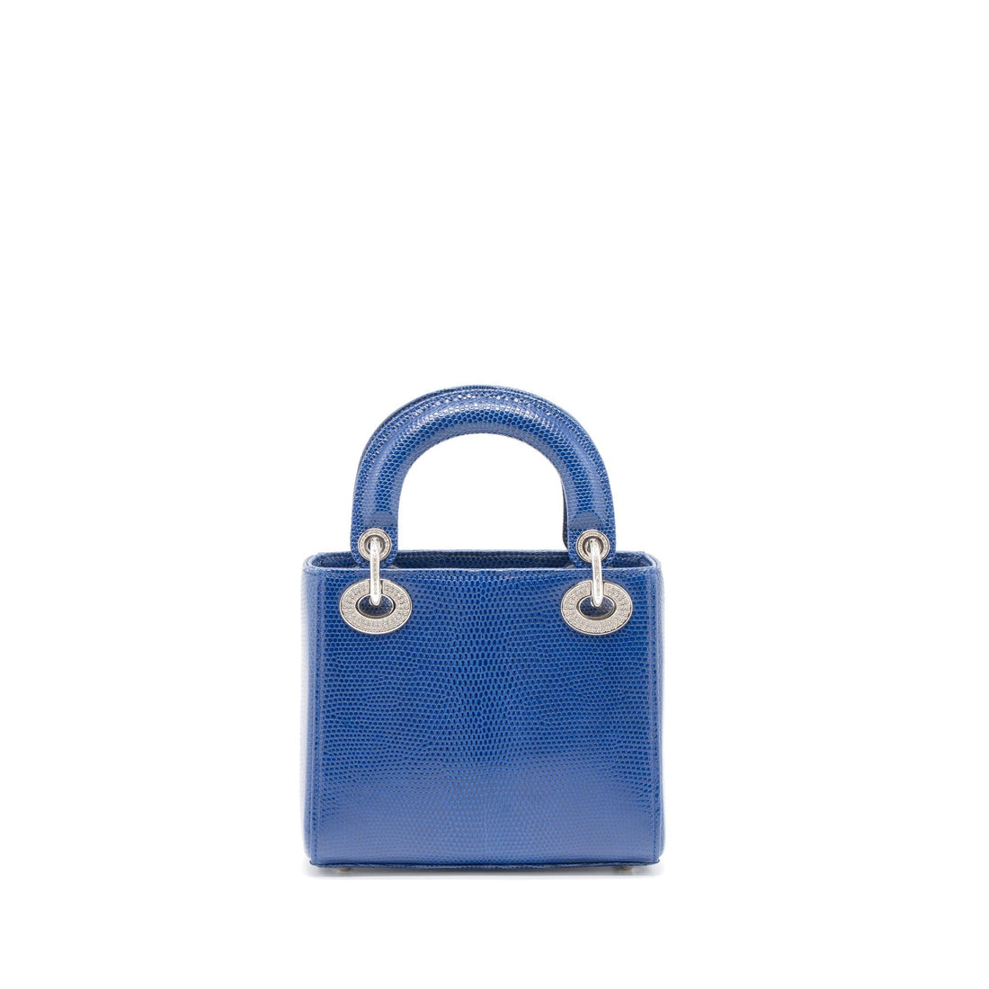 Top quality Dior Mini Lady Top quality Dior Lizard Blue Crystal