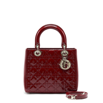 Top quality Dior Medium Lady Top quality Dior Patent Red