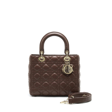 Top quality Dior medium Lady Top quality Dior Chocolate Brown