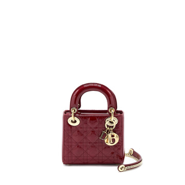 Top quality Dior Mini Lady Top quality Dior Patent Red