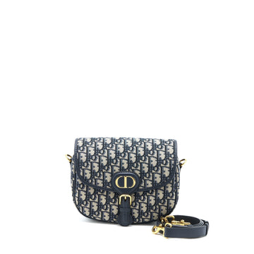 Top quality Dior Medium Bobby Bag Blue Top quality Dior Oblique Jacquard