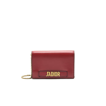 Top quality Dior J'aTop quality Dior Wallet on Chain Dark Red