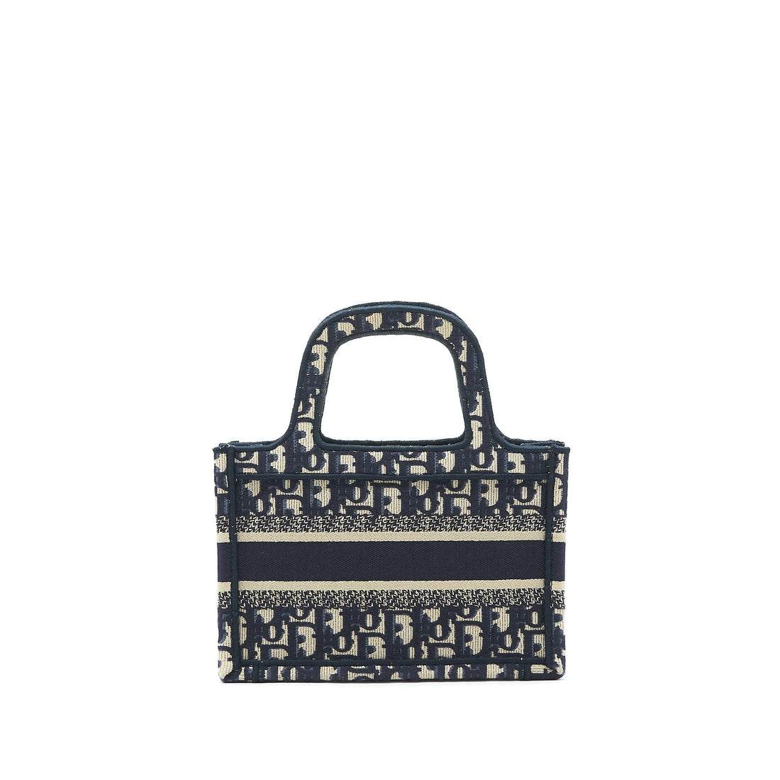 Top quality Dior mini book Tote Bag in blue Oblique