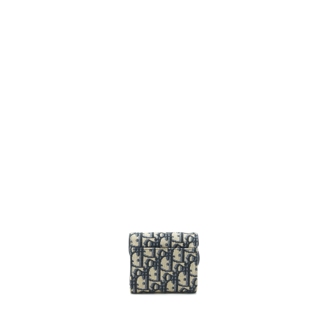 Top quality Dior Saddle Small Wallet Blue Oblique Canvas