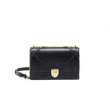 Top quality Dior MEDIUM Top quality DiorAMA CALFSKIN SHOULDER BAG BLACK