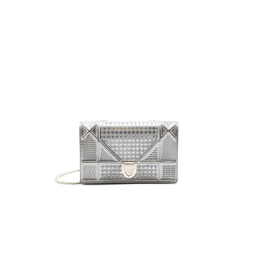 Top quality Dior Top quality Diorama Wallet On Chain Silver