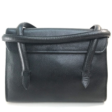 CELINE Handbag leather Black x Gold Metal New 1:1 Chain lock Women Secondhand