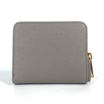 CELINE Folded wallet 10L203BEL.10BL leather gray Compact wallet Small Zip Wallet Essential Women New 1:1